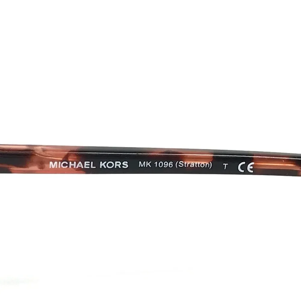 Michael Kors Sunglasses MK1096 Stratton 110814 Rose Gold Tortoise Brown Lenses - Picture 13 of 14
